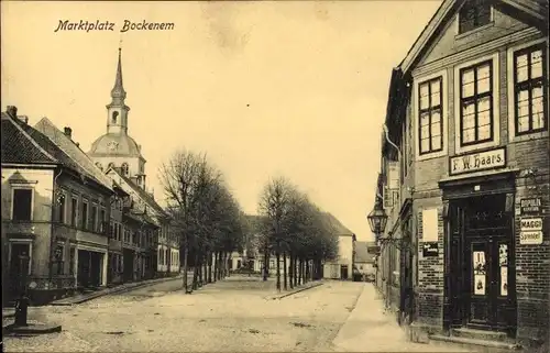 Ak Bockenem am Harz, Marktplatz, Handlung, Maggi, Sprengel, Reklametafeln