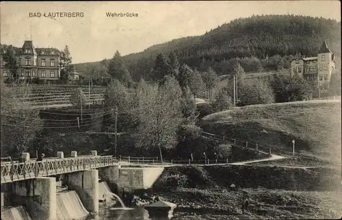 Ak Bad Lauterberg im Harz, Wehrbrücke