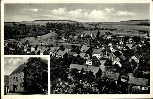 Ak Vollmersbach Idar Oberstein an der Nahe, Panorama, Gasthaus Schneider