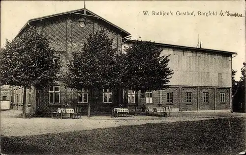 Ak Bargfeld Aukrug in Schleswig Holstein, Gasthof W. Rathjen