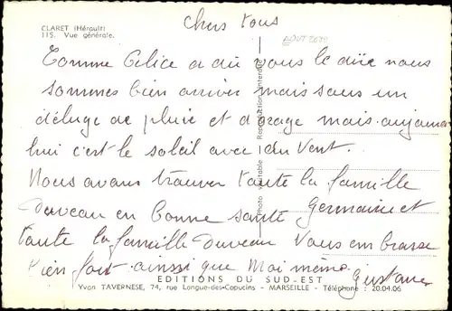 Ak Claret Herault, Vue generale