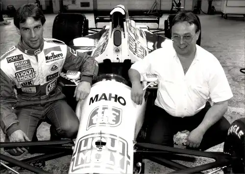 Foto Rennfahrer Michael Bartels, Horst Schübel, Team Lotus, Rennwagen, 1991