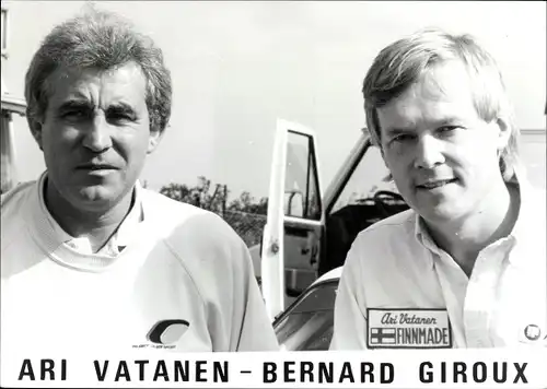 Foto Finnischer Politiker und Rallyefahrer Ari Vatanen, Bernard Giroux, Portrait