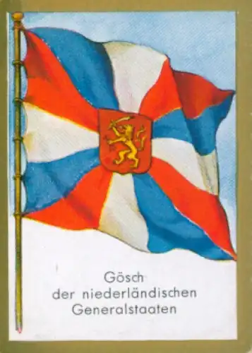 Sammelbild Ulmenried Fahnenbilder Nr. 110, Gösch der niederländische Generalstaaten