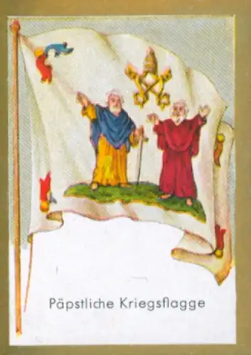 Sammelbild Ulmenried Fahnenbilder Nr. 216, Päpstliche Kriegsflagge