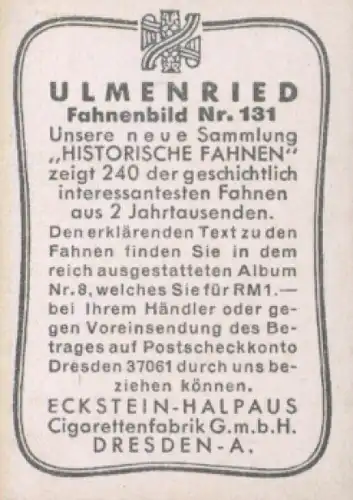 Sammelbild Ulmenried Fahnenbilder Nr. 131, Fahne der altmärkischen Bauern 1675