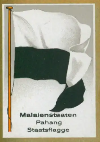 Sammelbild Ulmenried Fahnenbilder Nr. 249, Malaienstaaten, Pahang, Staatsflagge