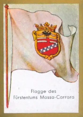 Sammelbild Ulmenried Fahnenbilder Nr. 212, Flagge des Fürstentums Massa-Carrara