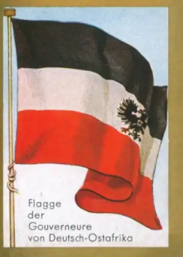 Sammelbild Ulmenried Fahnenbilder Nr. 237, Flagge der Gouverneure von Deutsch-Ostafrika