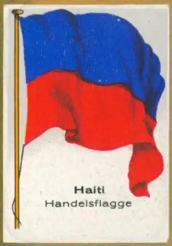 Sammelbild Ulmenried Fahnenbilder Nr. 315, Haiti, Handelsflagge