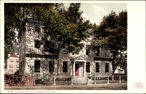 Ak Marblehead Massachusetts USA, Old Lee Mansion