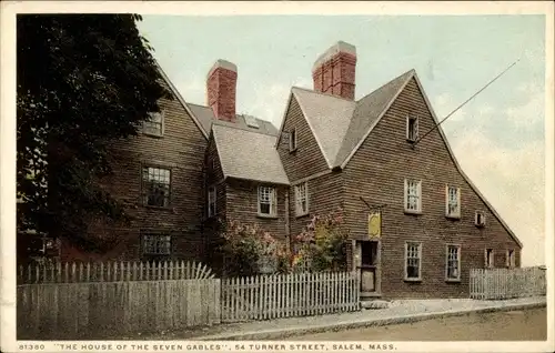 Ak Salem Massachusetts USA, The House of the Seven Gables, 54 Turner Street