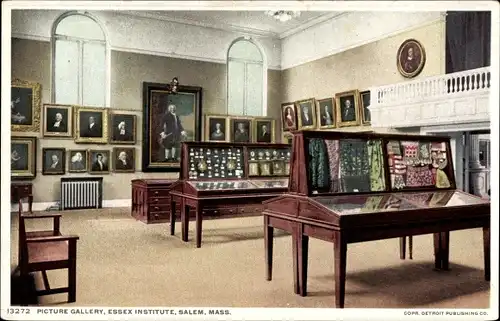 Ak Salem Massachusetts USA, Essex Institute, Bildergalerie