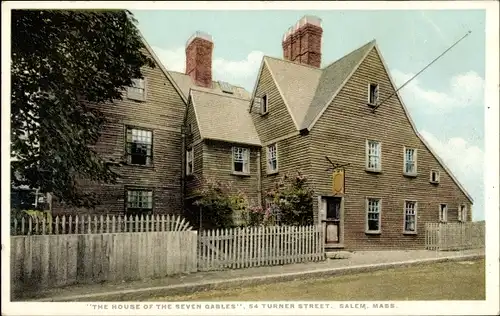 Ak Salem Massachusetts USA, The House of the Seven Gables, 54 Turner Street
