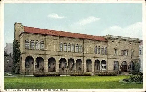 Ak Springfield Massachusetts USA, Museum der Schönen Künste