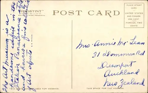 Ak Springfield Massachusetts USA, Museum der Schönen Künste