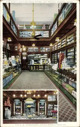 Ak Boston Massachusetts USA, The North Station Drug Store