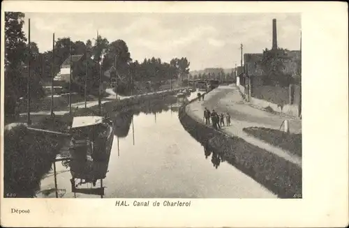 Ak Hal Flämisch-Brabant-Flandern, Charleroi-Kanal