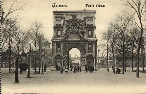 Ak Antwerpen Antwerpen Flandern, Wassertor