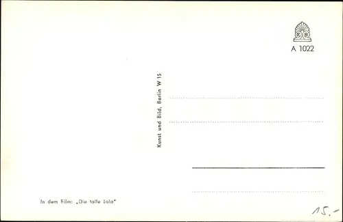 Ak Schauspieler Herta Staal, Portrait, Autogramm, Die tolle Lola