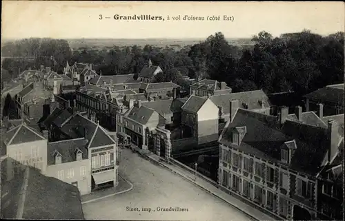 Ak Grandvilliers Oise, Panorama