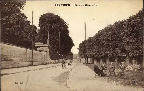 Ak Gouvieux Oise, Rue de Chantilly