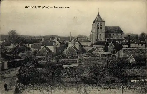 Ak Gouvieux-Oise, Panorama Nord