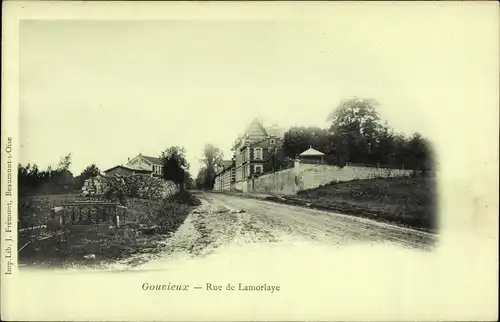 Ak Gouvieux-Oise, Rue de Lamorlaye