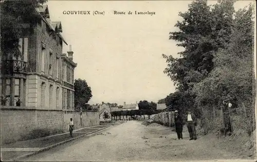 Ak Gouvieux-Oise, Route de Lamorlaye