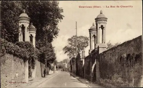 Ak Gouvieux-Oise, Rue de Chantilly