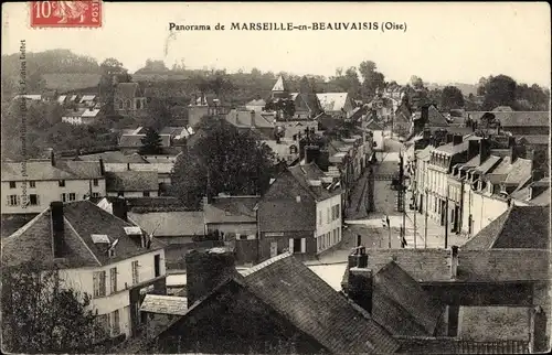 Ak Marseille en Beauvaisis Oise, Panorama