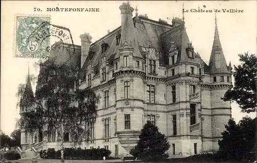 Ak Mortefontaine Oise, Schloss Valliére