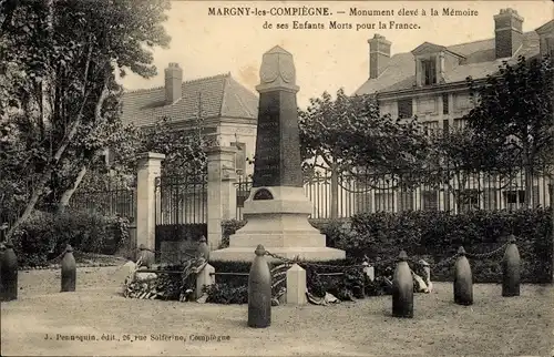 Ak Margny lès Compiègne Oise, Kriegerdenkmal