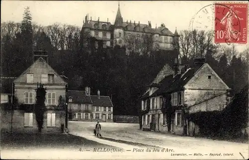 Ak Mello Oise, Place du Jeu d'Arc