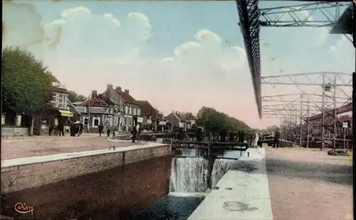 Ak Longueil Annel Oise, Schleuse