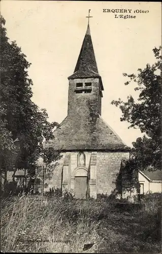 Ak Erquery Oise, Kirche