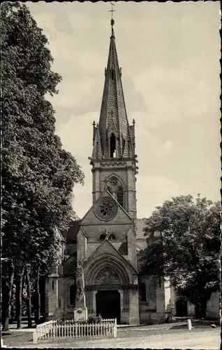 Ak Berthecourt Oise, Kirche von Mouchy