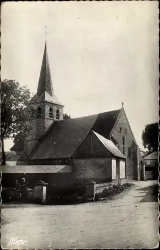 Ak Francastel Oise, Kirche, Straße