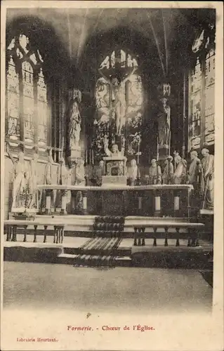 Ak Formerie Oise, Kirche, Chor