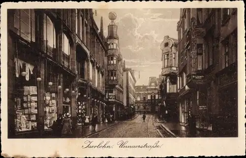 Ak Iserlohn im Märkischen Kreis, Unnaer Strasse