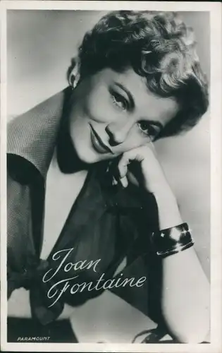 Ak Schauspielerin Joan Fontaine, Portrait