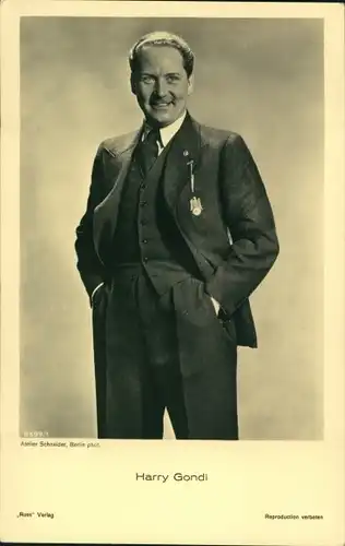 Ak Schauspieler Harry Gondi, Portrait