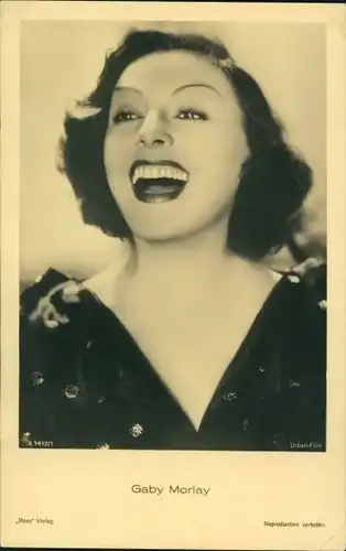 Ak Schauspielerin Gaby Morlay, Portrait