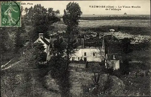 Ak Vaumoise Oise, le Vieux Moulin de l'Abbaye