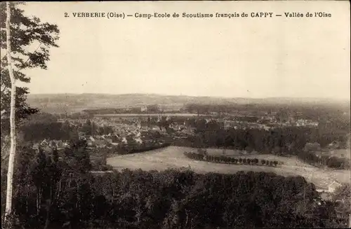 Ak Verberie Oise, Camp-Ecole de Scoutisme francais de Cappy, Vallee de l'Oise