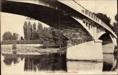 Ak Verberie Oise, Pont, Oise