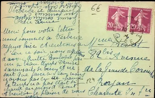 Ak Verberie Oise, vue sur l'Oise