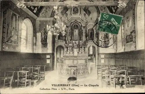 Ak Villembray Oise, La Chapelle