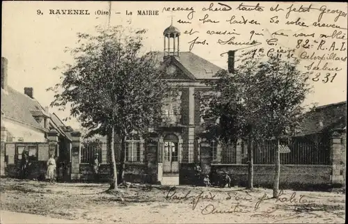 Ak Ravenel Oise, la Mairie