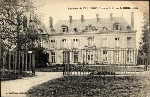 Ak Verberie Oise, Chateau de Roberval